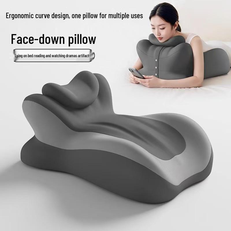 Multifunktionale Bauchschlaf-Kissen für Seiten- und Bauchschläfer - Ideal zum Spielen, Lesen und für Komfort am Bett