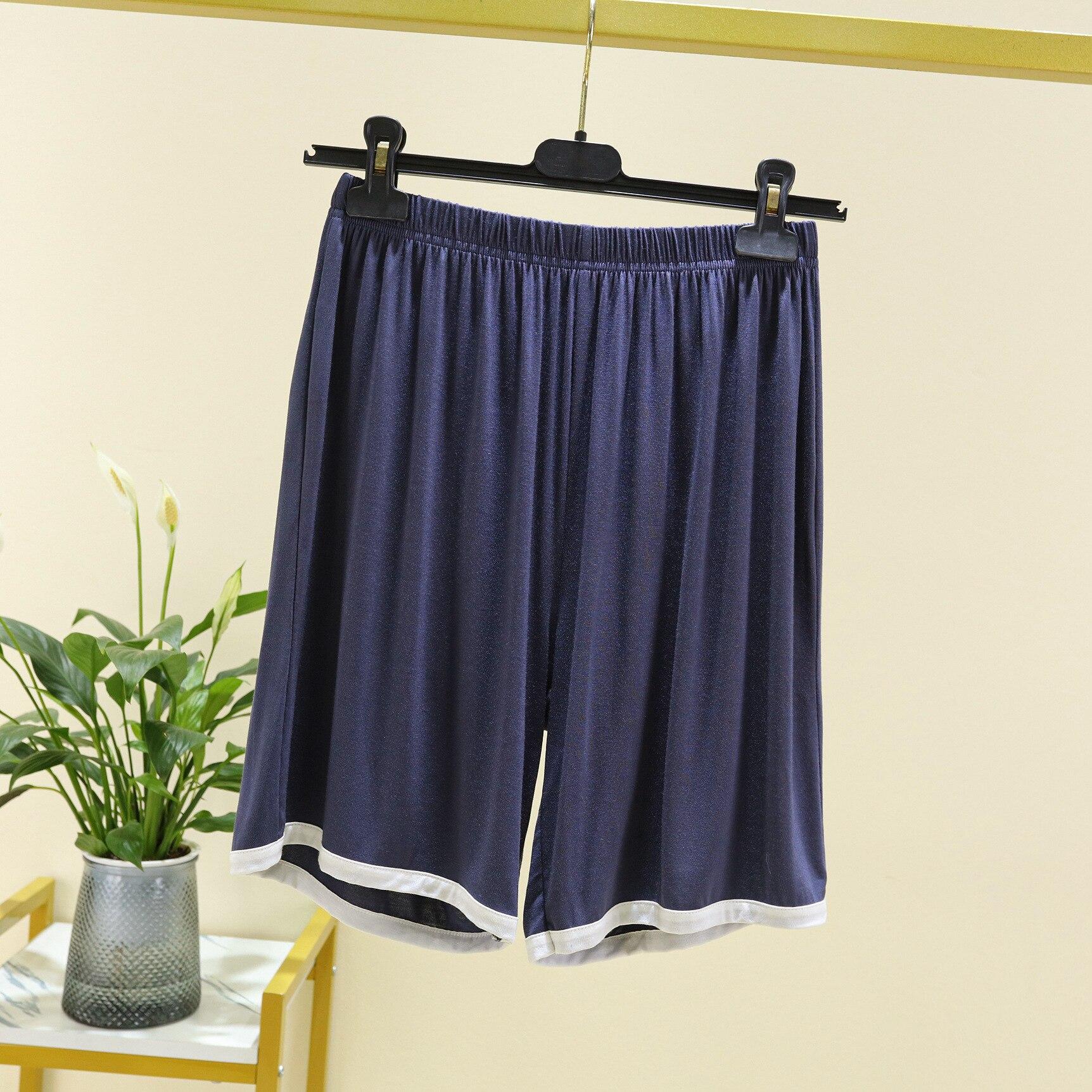 

2025 летние новые женские шорты и пижамы модальные повседневные капри свободные и тонкие домашние пижамы с высокой талией спортивные брюки большого размера XXL