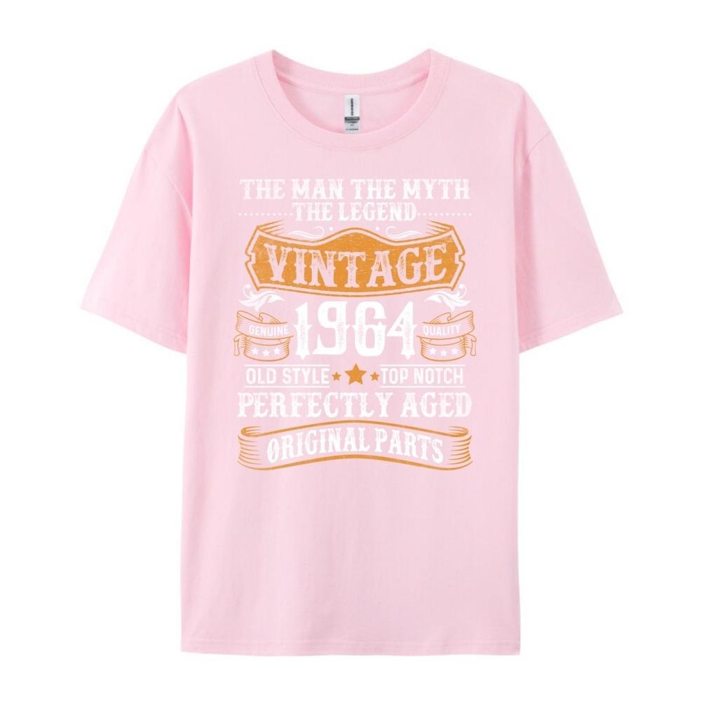 60 Years Old 1964 Man Myth Legend 60th Birthday Funny T Shirts Men Long Sleeve TShirt Aesthetic Clothes