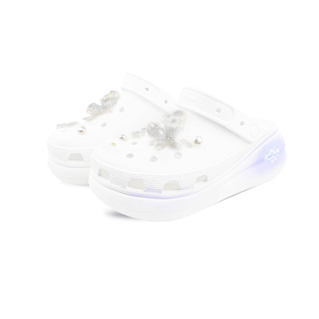 Crocs Crush Clog EVA Sweet Mood Summer Cool Cute Comfortable Simple and Versatile Hole Shoes Same for Men and Women Taro Purple Sauce