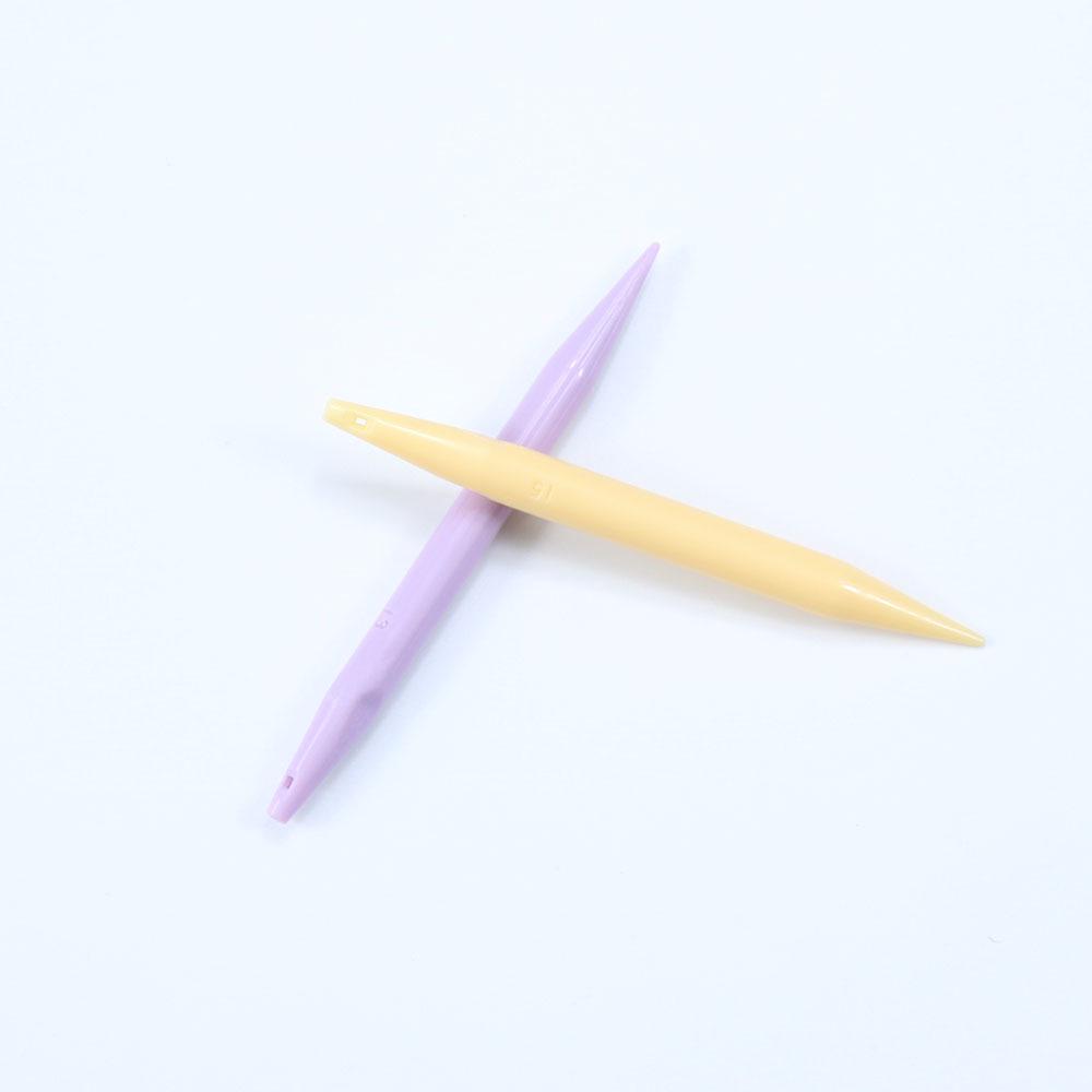 Interchangeable ABS Plastic Circular Knitting Needles Set - 10 Pairs