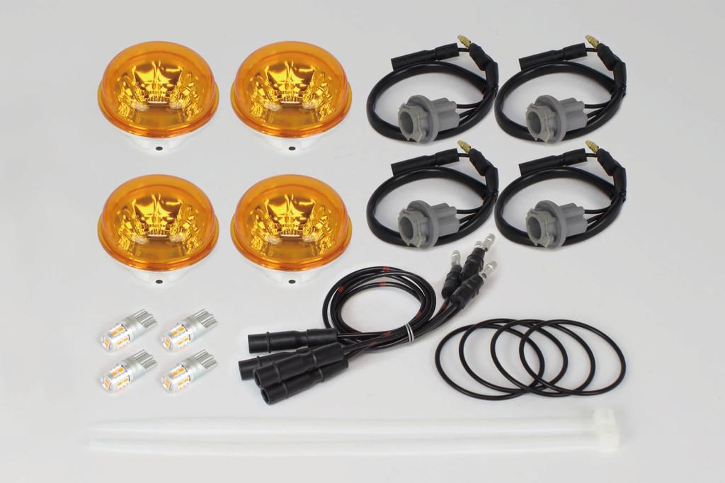 Special Parts Takekawa Blaze Turn Signal (Set of 4) Orange Lens Monkey 125 (JB02/JB03) Ducks 125 (JB04) 05-08-0607