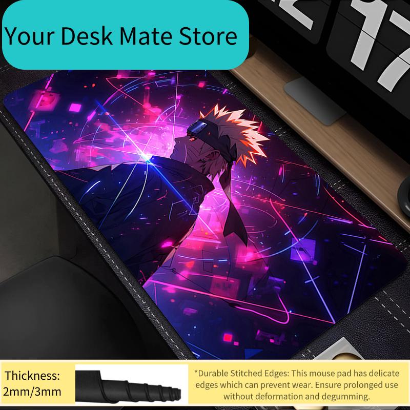 Mouse Pad Naruto Uzumaki Anime Gaming Accessories Larger Carpet Gamer Xxl Computer Keyboard Pad Rubber Desk Mat Mausepad