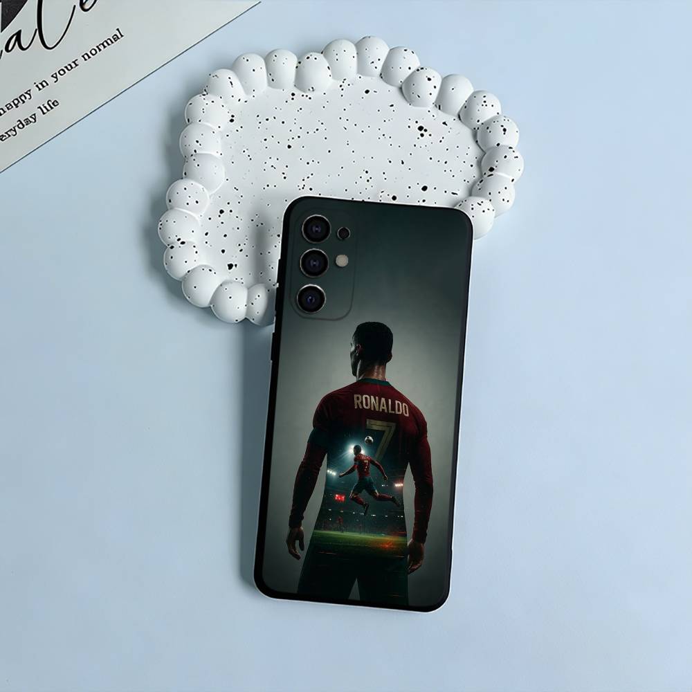 C-R-7 Ronaldo Phone Case For Samsung S25,S24,S21,S22,S23,S30,Ultra,S20,Plus,Fe,Lite,Black Soft Silicone