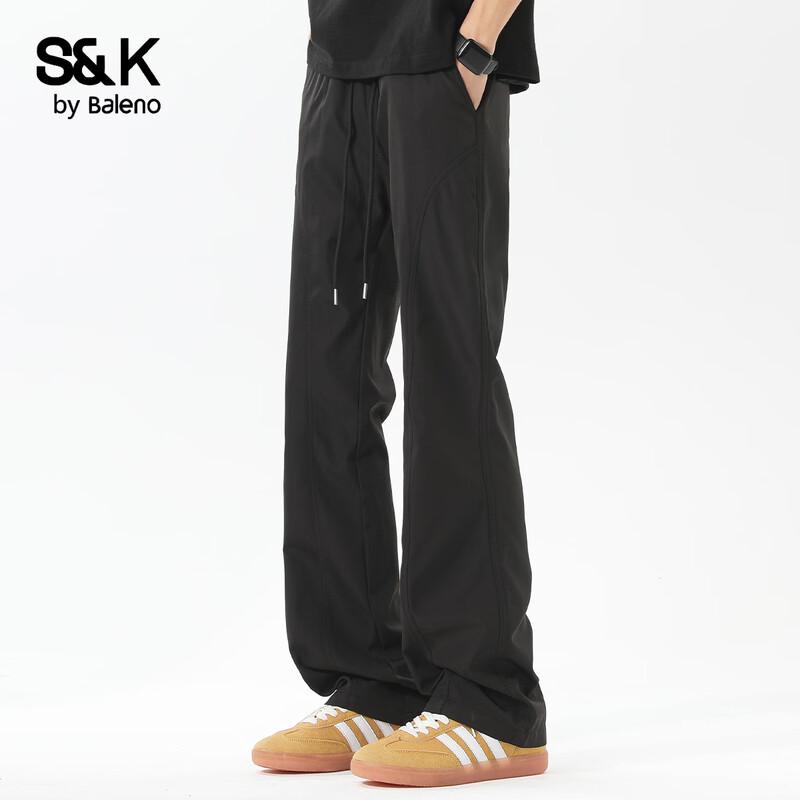 Baleno Men's S&K Loose Straight Casual Pants