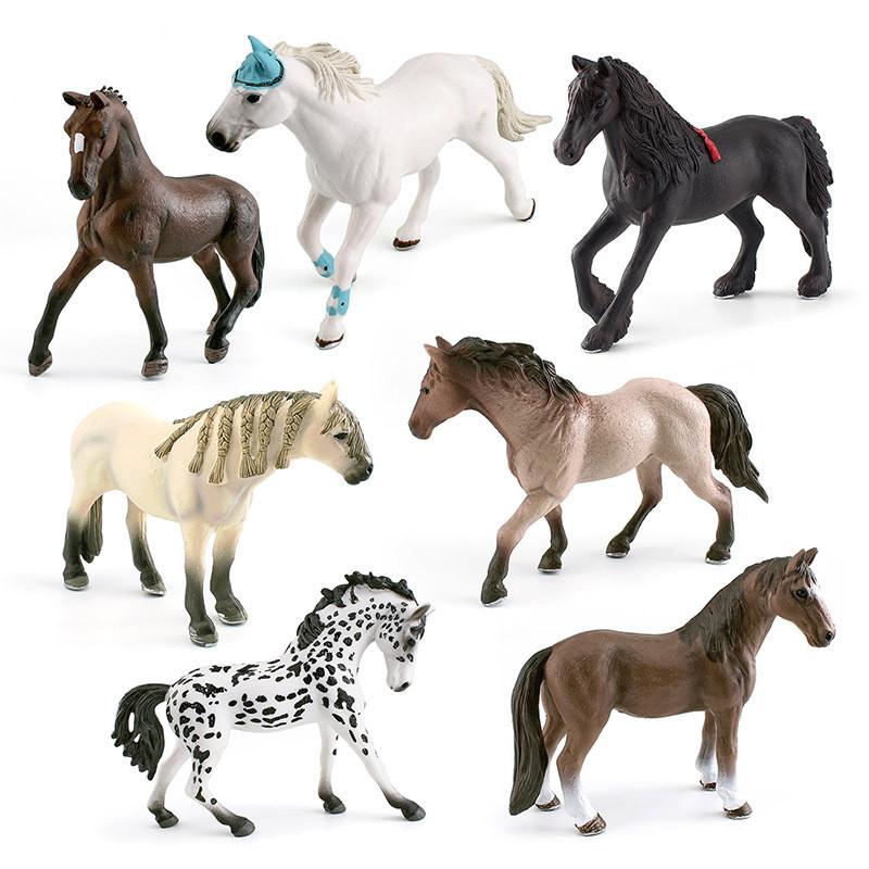 High Quality Pvc Horse Models Set Of Seven Including Appaloosa Quarter Horse And Hanoverian For Display And Imaginative Play