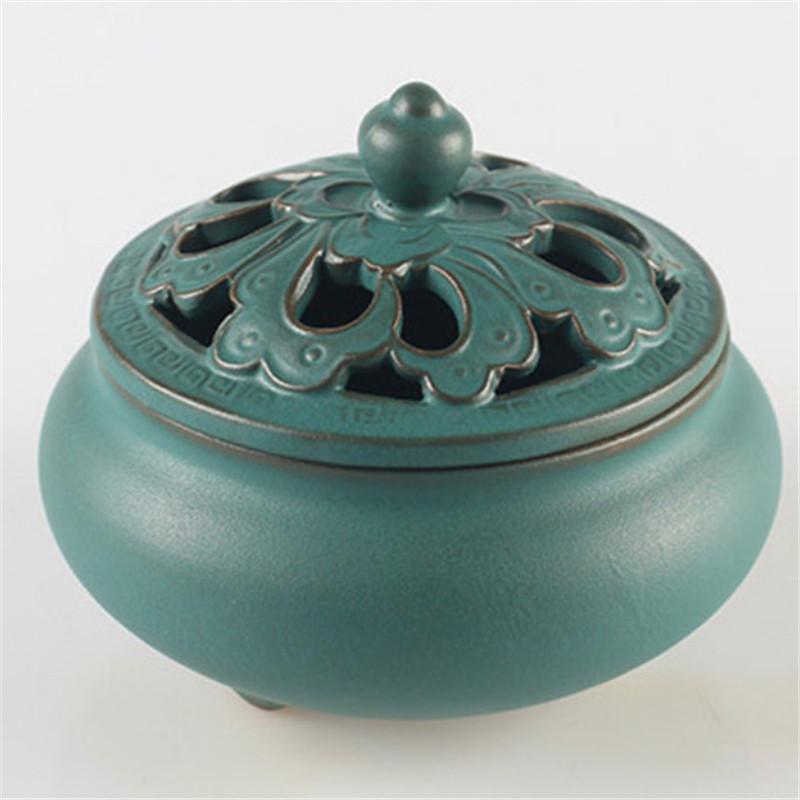 Coil Incense Burner Living Room Ceramic Incense Holder Home Decor Buddhist Teahouse Ornaments