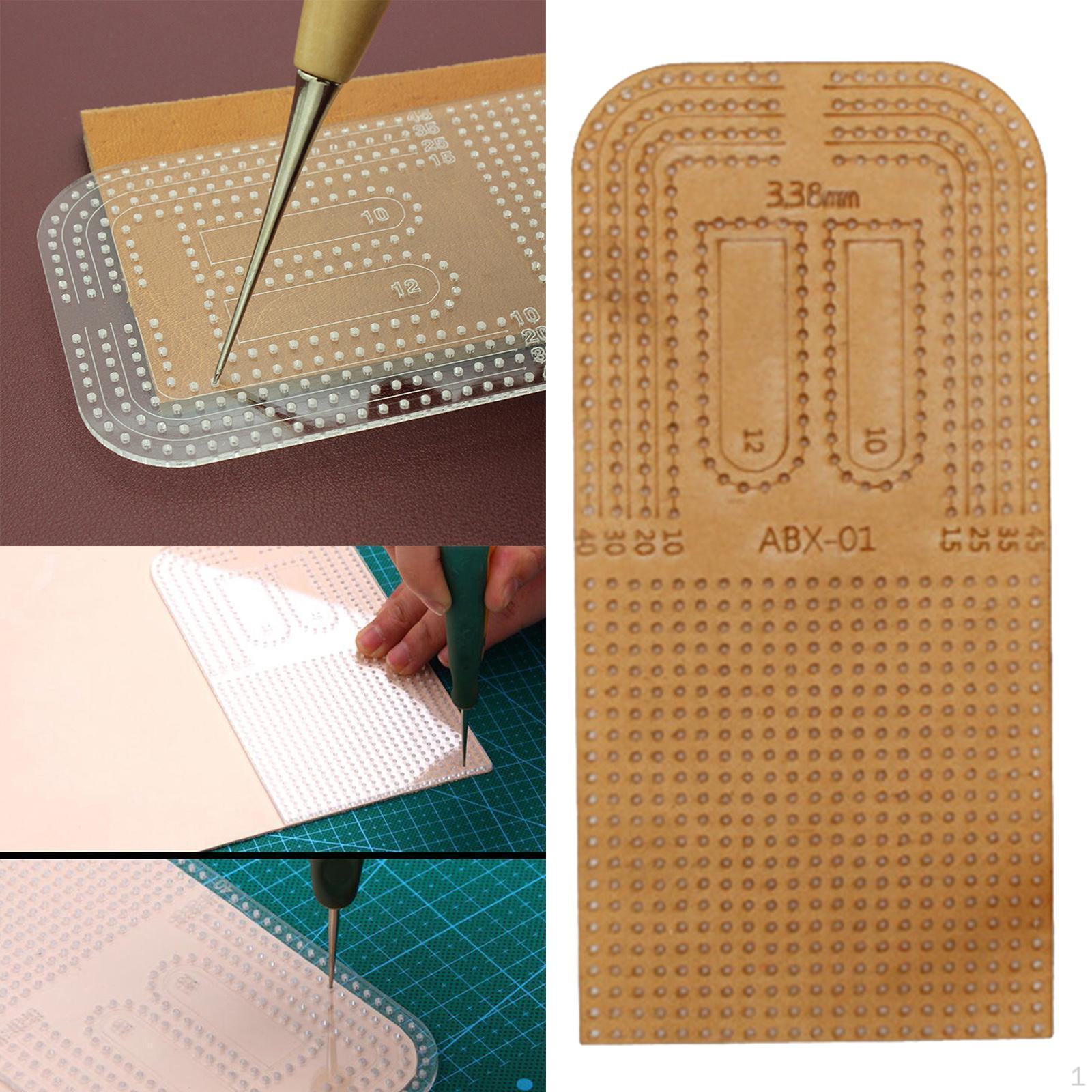 

1 шт., кожаный акриловый штамп, правило расчета позиционирования, трафарет, шаблон 3.38mm