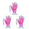 2 Pairs Thickening Kids Work Gloves Cartoon Gardening Gloves  for Student Children