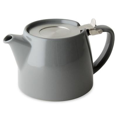 FOR LIFE Ceramic 530ml with Tea Dishwasher Lid Stays Stamp Perfect for New Beginnings or Housewarming Gifts Teapot, Capacity, 3-Cup Capacity,