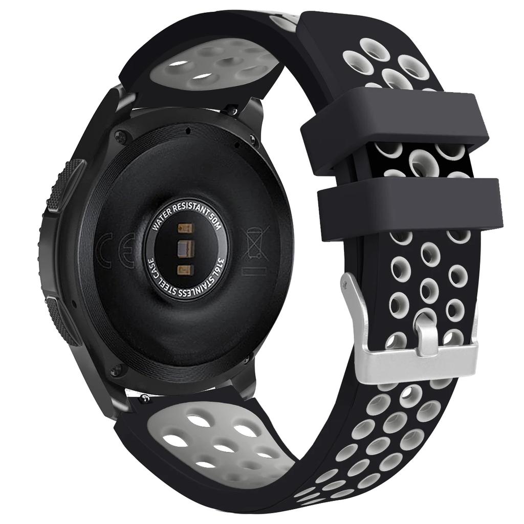 Correa Original para Samsung Gear S3 Frontier/Classic Galaxy watch 3 45mm 22mm Correa de Silicona para Samsung Galaxy Watch 46mm