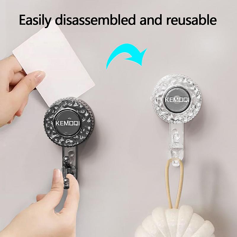 Powerful Suction Cup Hooks Clear Reusable Heavy Duty Vacuum Suction Cup Hooks Kitchen Bathroom Storage Rack Hooks For Towel