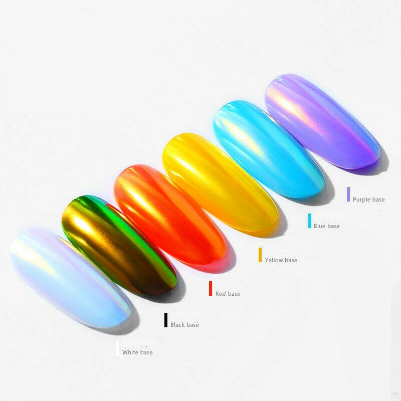 Ayna Glitter Nail Art Krom Pigment İnci Kabuk Denizkızı Tozu Jel Lehçe