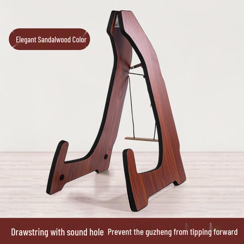 Vertical Folding Guzheng Stand: Ancient Style Floor and Wall Mount