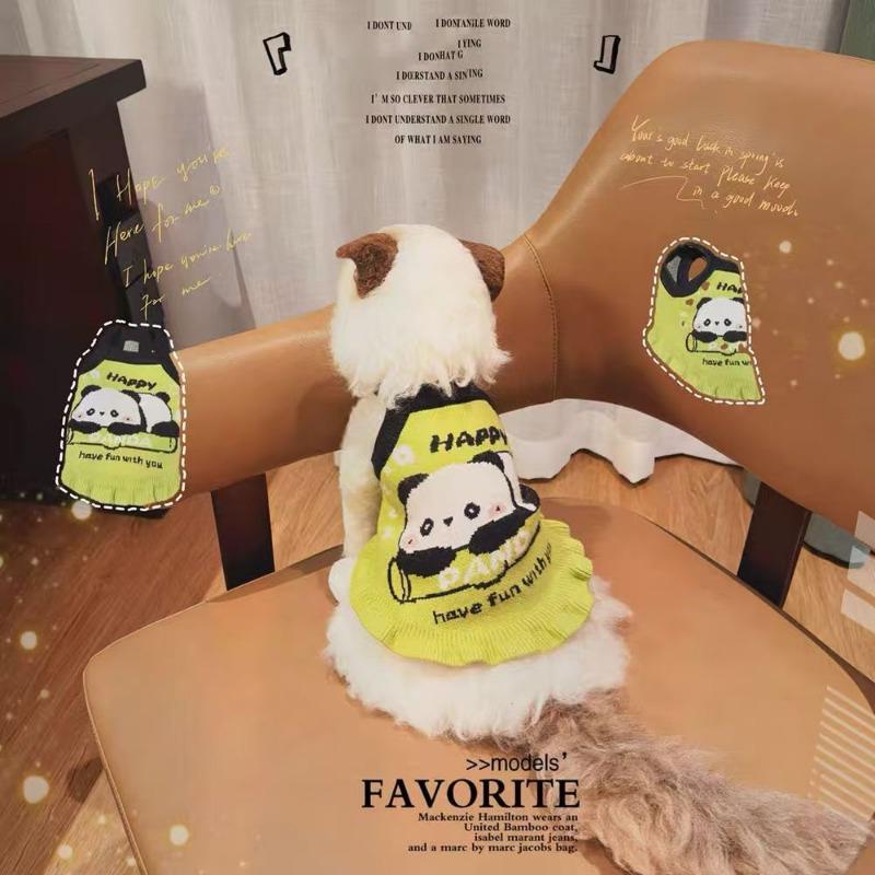 Pet clothes dog sweater Maltese Schnauzer puppy small dog cat autumn and winter clothing cute knitted versatile