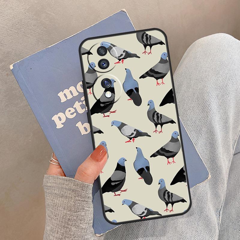 The Pigeons Case For Honor Magic 8 Pro 5 6 7 Lite Cover For Honor 200 400 90 70 50 X8a X8b X9a X9b X9c