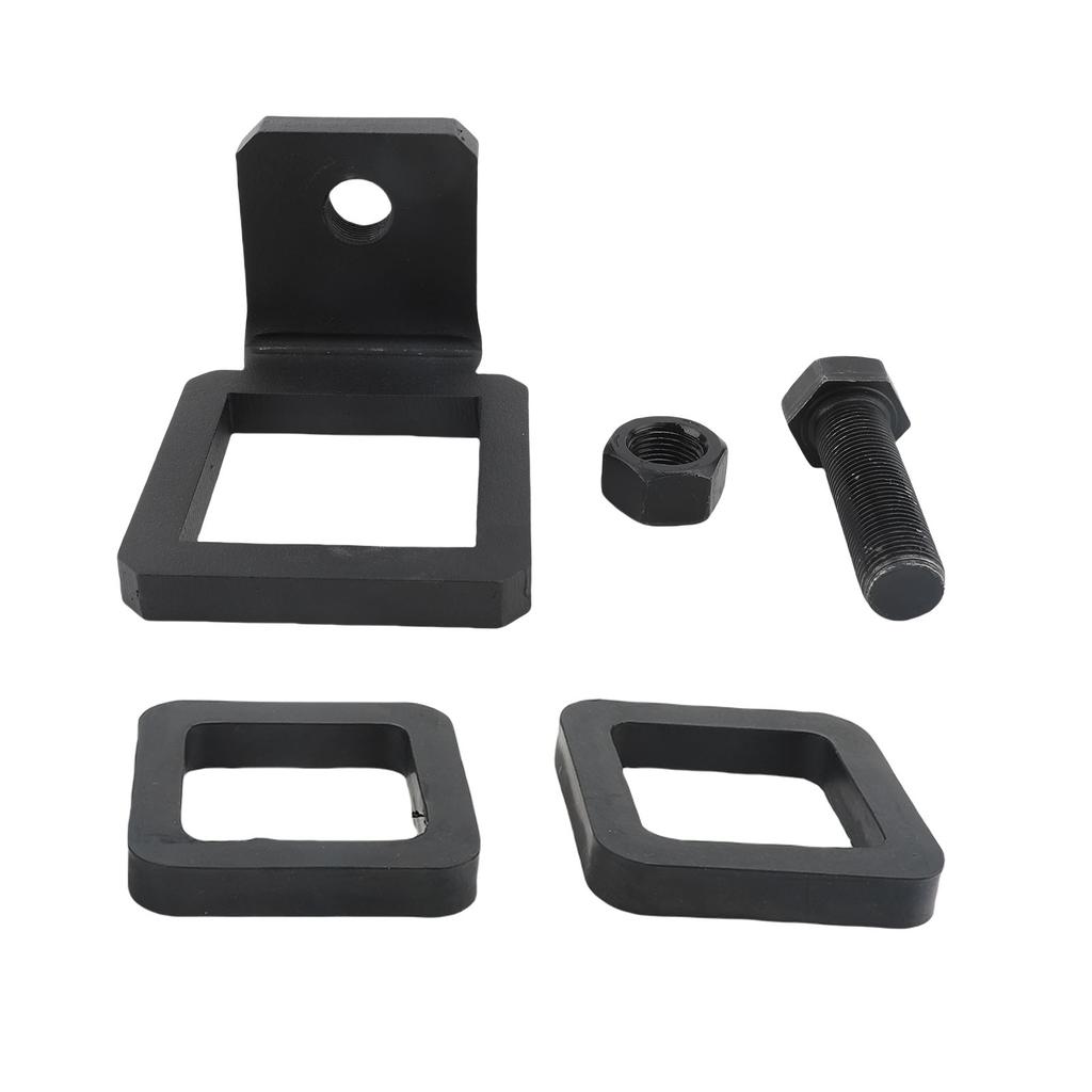 Clema Anti-Zgomot pentru Cuplaj cu 2 Tampoane de Cauciuc Oțel Sintetic Rezistent Acoperit Strângător Stabilizator pentru Receptoare de Cuplaj de 2 inch