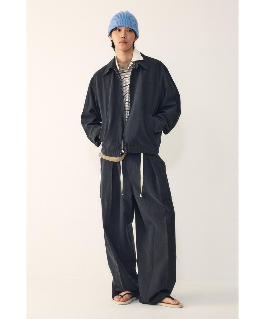 STUDIO TOMBOY [Men] String One-Pleat Pocket Pants_Black 9156231185