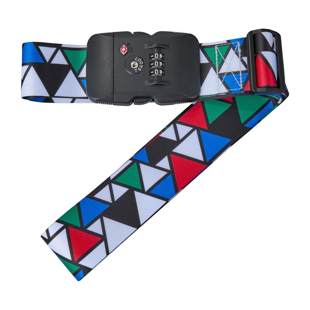 Siffler Suitcase Belt with TS Lock, Number Lock, Marker, Security, Anti-Theft, for International Travel, Siffler 209. Delta Color
