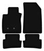 BASIC Black Velour Floor Mats For: Renault Clio III Grandtour, Station Wagon, Hatchback (2005-2012)