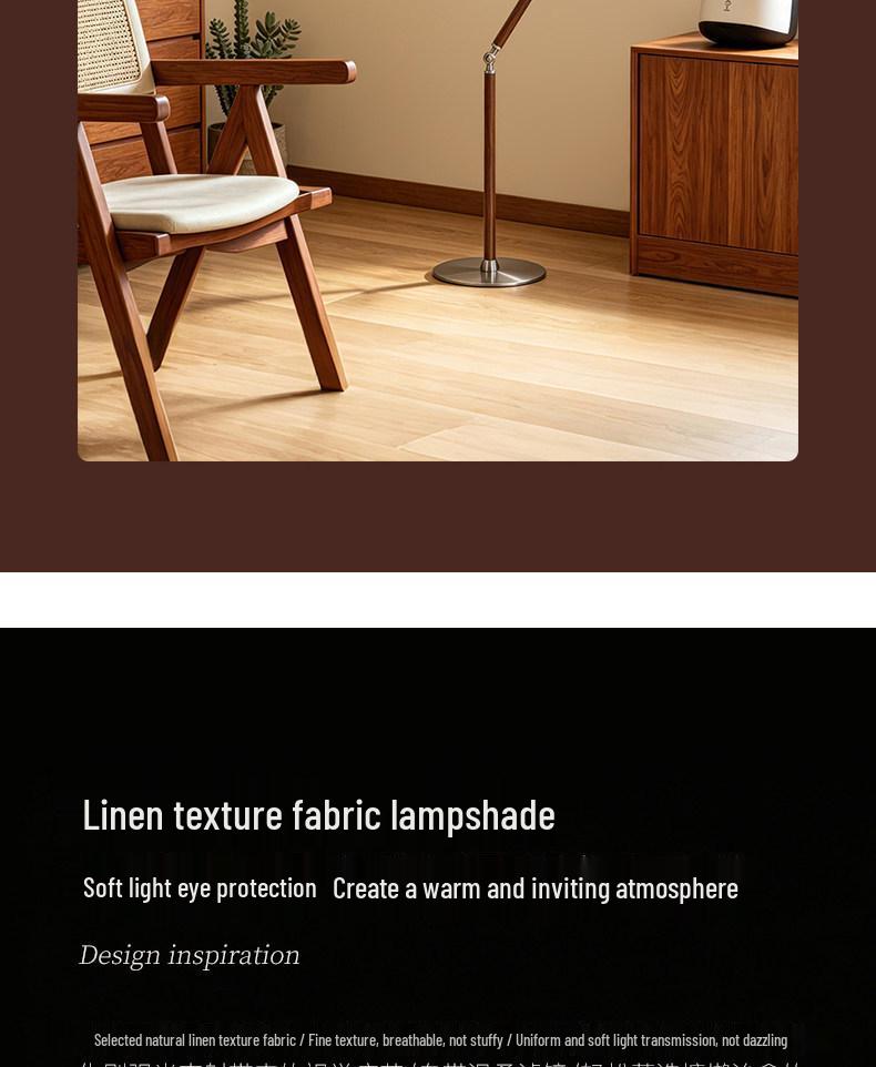 Second-Hand Wooden Floor Lamp for Living Room or Bedroom