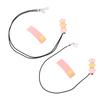 Deaf Aid Holder 3 Star Ornament Anti Lost Fashionable Durable Nylon Deaf Aid Clip for Children The S