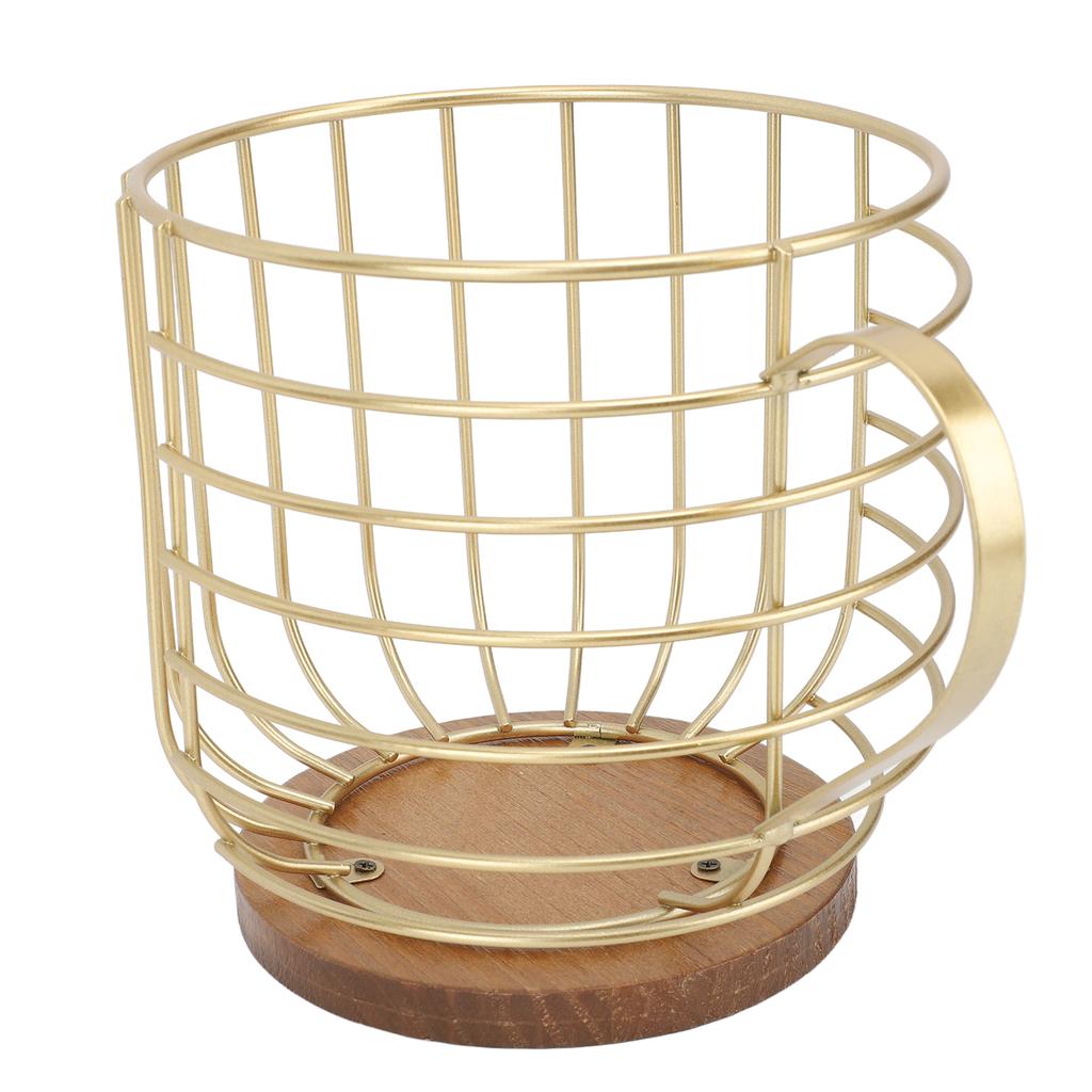 Mug Shape Coffee Pod Holder Coffee Capsule Storage Basket for Counter Coffee Bar Tabletop Kitchen Living Room