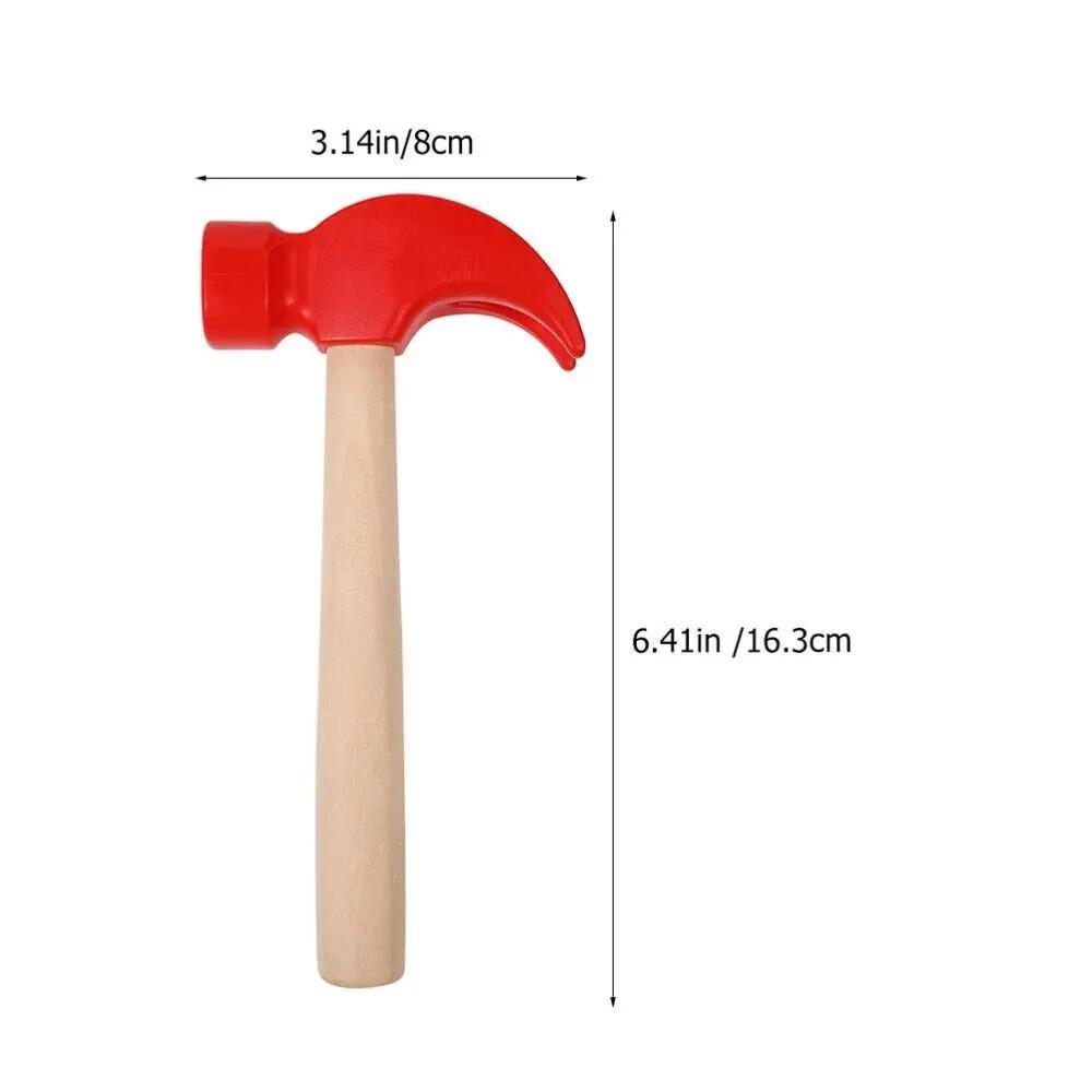 Knocking Wooden Maintenance Tools Claw Hammer Simulation Hammer for Children Durable and Safe Kids' Hammer for Learning and Play