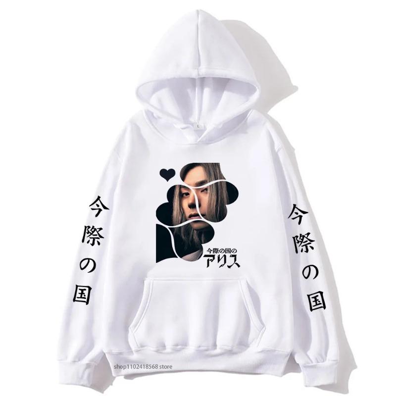 Anime Alice In Borderland Men's Hoodies Boys Harajuku Girls Autumn Winter Pullover Fancy Music Gift Loose Comfortable Sweatshirt