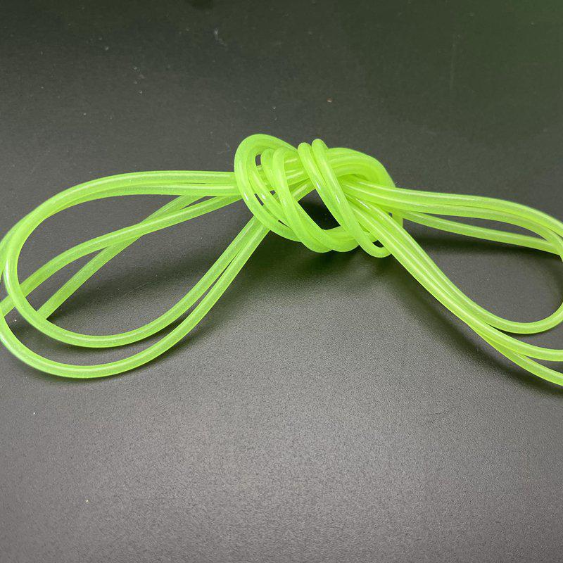 Ljusande Silikon Fiskeutrustning: Bettåliga Tänger, Trasselfria Gummislangar, Snörkrok och Förtjockat Spö för Havs- och Vildmarksfiske