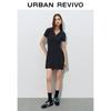 UR Women's College Style Cable Knit Polo Dress