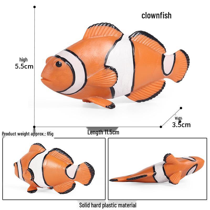 Kids Marine Life Simulation Toy Set: Squid, Octopus, and Flying Fish Models
