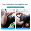 Easy-Grip Silicone Steering Wheel Knob 360° Smooth Rotation One-Hand Operation With Built-In Non-Slip Grip & Metal Bearing