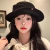 Korean-Style Rolled Brim Beret for Women - Elegant, Versatile Spring & Autumn Fashion Hat