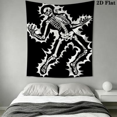 Electrified Skull Pattern Home Decor Tapestry, Wall Hanging, Decorative RV Wall Cloth.MGT0918384