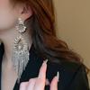 2025 Nowa Moda Długie Kolczyki z Frędzlami z Cyrkonii Kobiety Kolczyki Wiszące Statement Temperament Błyszczące Geometryczne Cyrkon Damskie