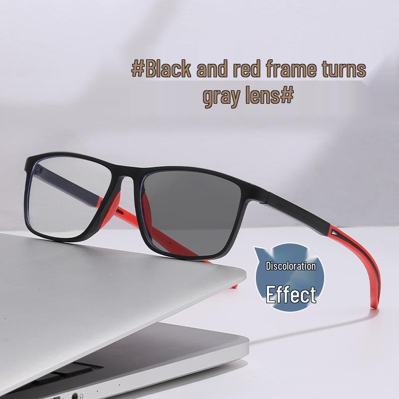Sporty Photochromic Prescription Glasses - Anti-Impact, Sun Protection, Indoor/Outdoor Use, Anti-Blue Light.