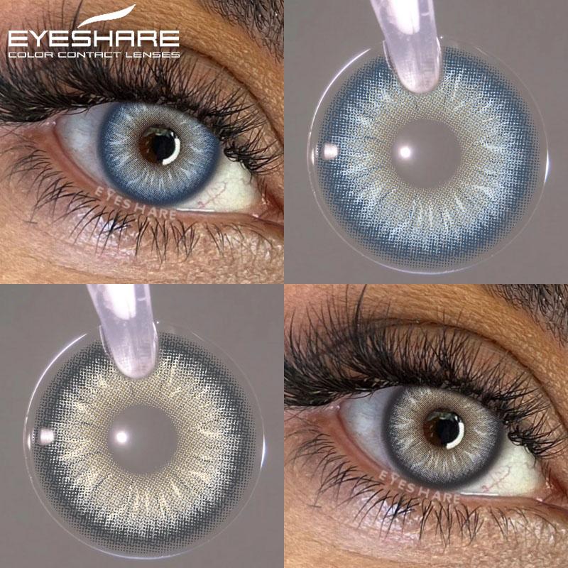 

1Pair/2Pcs Colored Contact Lenses for Eyes Blue Lenses Green Eye Natural Lenses Fashion Gray Pupils Lens Beauty Makeup