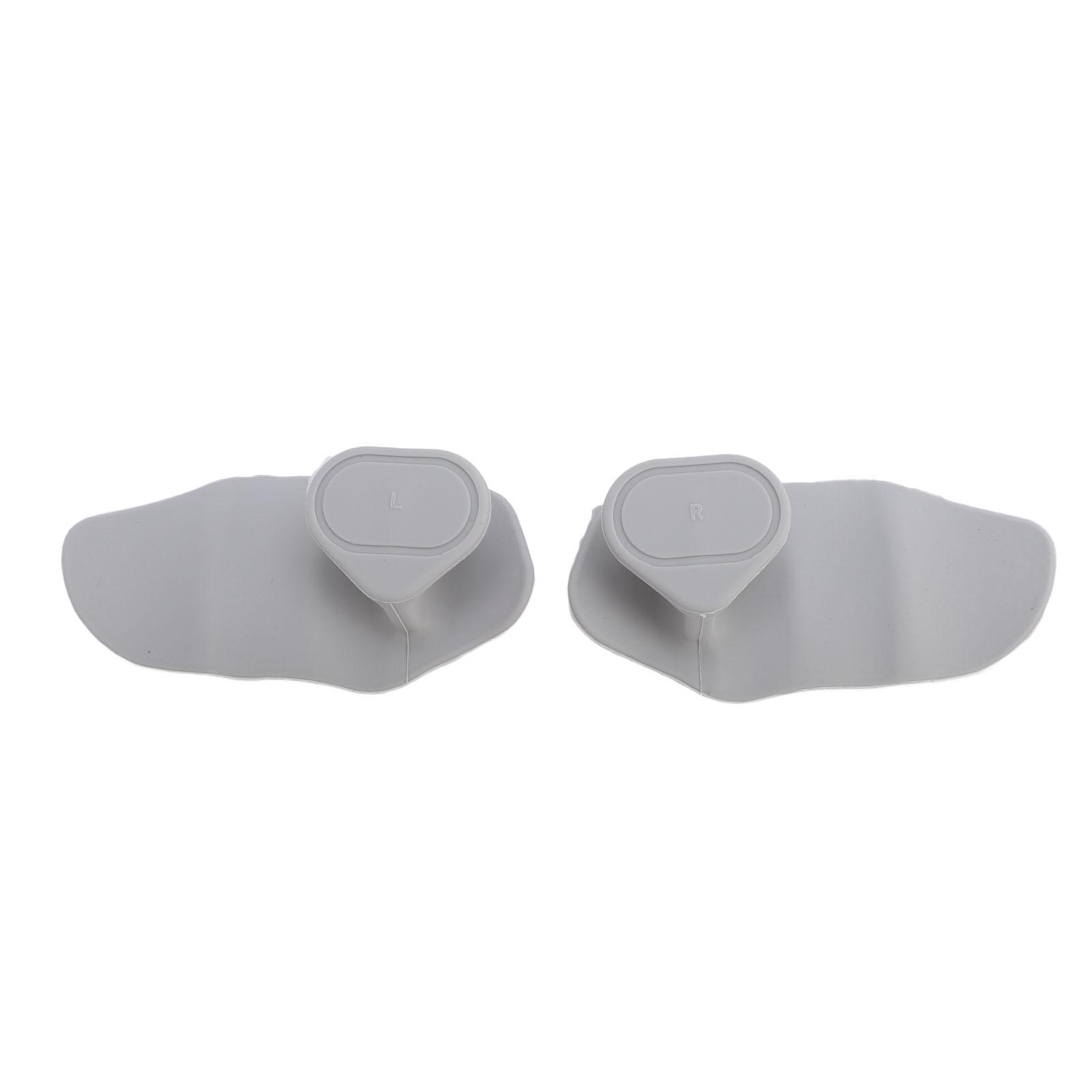 

1 пара тренировочных захватов для поднятия тяжестей, противоскользящие резиновые захваты для тренировок в зале для бодибилдинга, пауэрлифтинга Grey