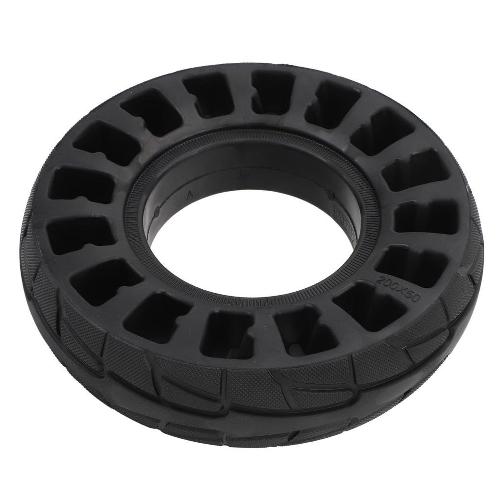 8 Inch Solid Tire for Electric Scooter Rubber Flat Free Shock Absorption Explosion Proof