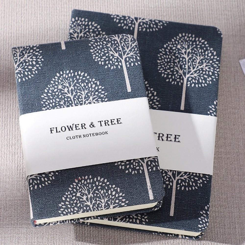 Super-thick Hand Account Book Cloth-covered Printing Notepad 2026 Flowers Notebook  Student Diary