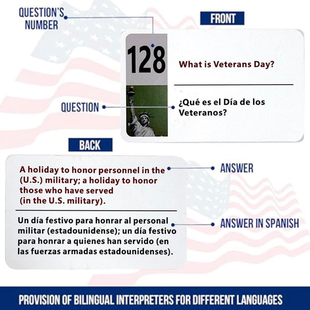 US Citizenship Test Flashcards Bundle With Naturalization Study Guide, 100 US Citizenship Questions And Answers, US Citizenship Flashcards