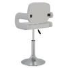 Vidaxl Swivel Dining Chairs, 2 Pcs, White, Faux Leather