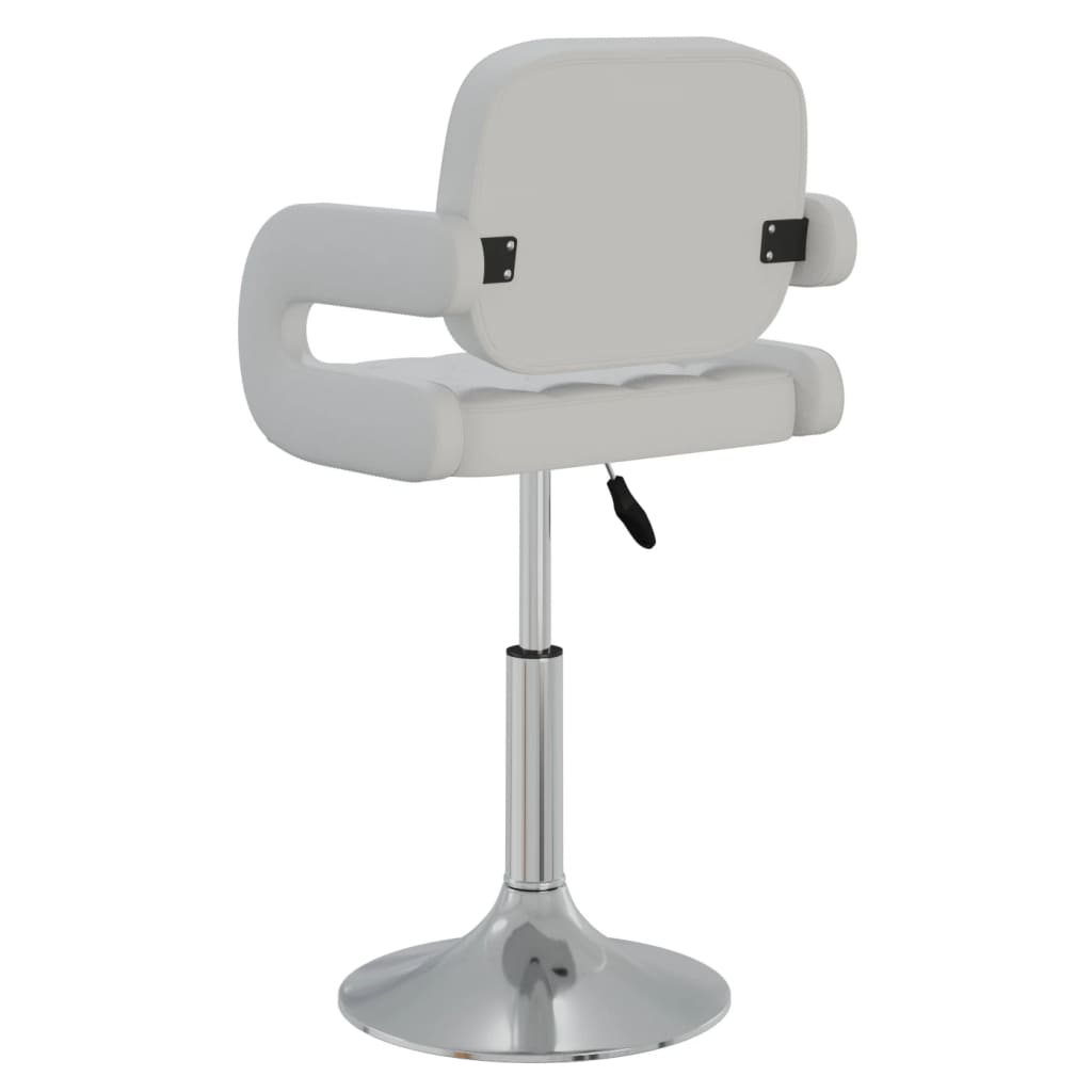 Vidaxl Swivel Dining Chairs, 2 Pcs, White, Faux Leather
