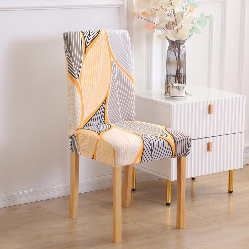 1/2/4/6Pcs Print Dining Chair Cover Elastic Chair Slipcover Case Stretch Chair Covers For Wedding El Banquet