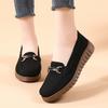 Solid Color Shoes With Suede Upper And Soft Rubber Sole For Casual Summer Wear