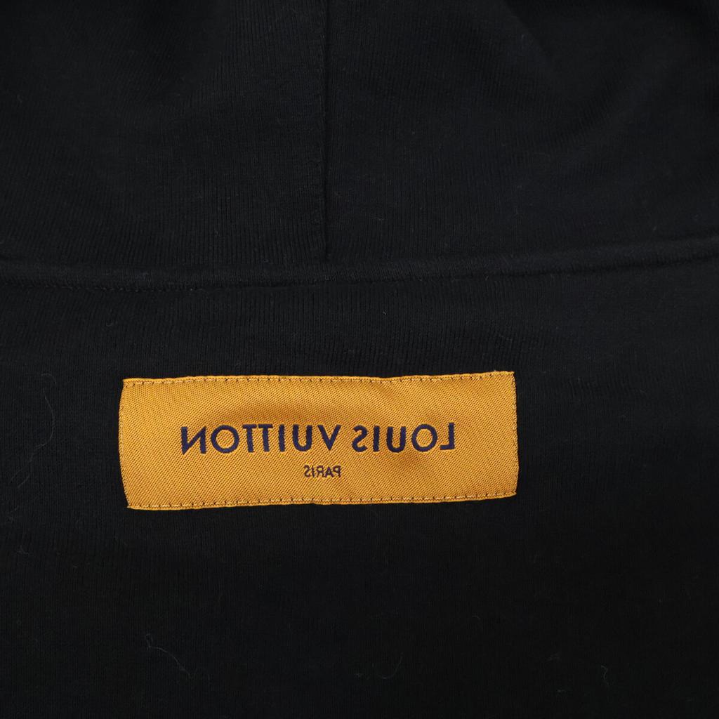 Louis Vuitton [Domestically Authorized/2012 Model] RM221 IHN HMY78W Graphic Logo Pullover Hoodie Tops XL blackUsed