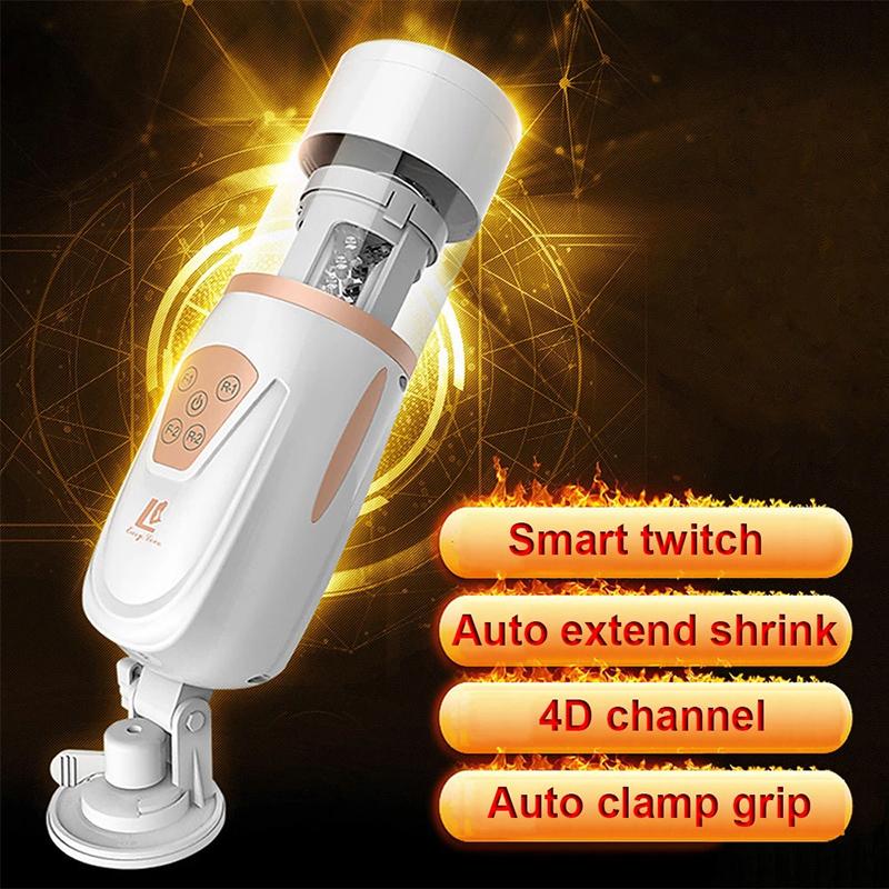 New Automatic Telescopic Air Bag Masturbator Cup Male Masturbation Sucking Sex Machine Pussy Vagina Anal Erotic Sex Toys For Men