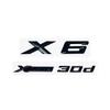 New Letters XDrive30d Trunk Emblem Badge For X6 E71 F16 E72 G06 Stickers Lettering Accessories