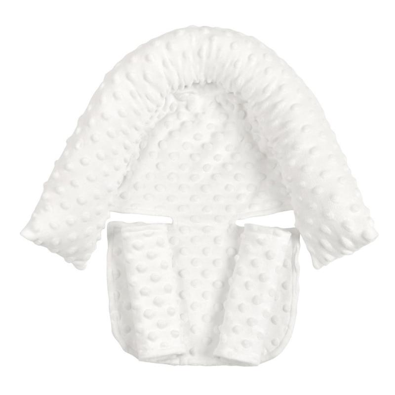 Baby Car Safety Head Support Pillow with Matching Seat Belt Strap Covers Baby Carseat